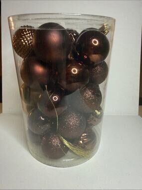 Holiday Ornament Set…different copper and brown designs 2”